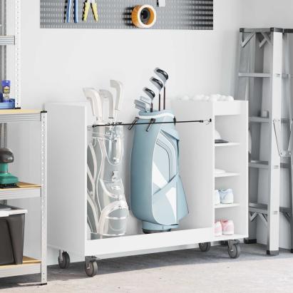 Dulap Golf cu roata Simplu Alb 120 x 45 x 98 cm GartenMobel Dekor