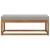 Bancă de taburet Gri natural și deschis 115 x 43 x 37 cm GartenMobel Dekor