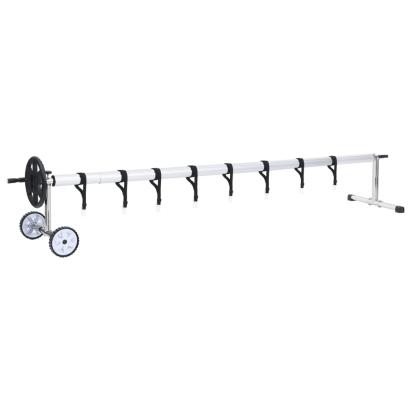 Derulator prelată de piscină cu bază din oțel inoxidabil GartenMobel Dekor