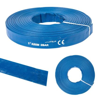 Furtun refulare plat din PVC 1 inch, 50 m, Micul Fermier GF-1424