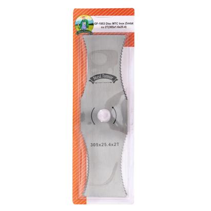 Disc motocoasă Micul Fermier din inox, zimțat 2T, 305 mm (25,4 mm)