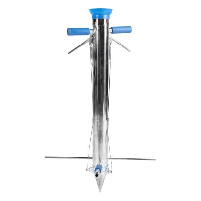 Plantator din inox cu 2 mânere și pedală pentru răsaduri, Micul Fermier GF-2107