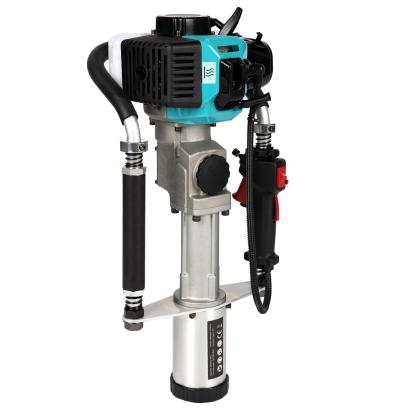 Mașină de bătut stâlpi Detoolz 44cc 2T, 2000 bpm, impact reglabil, 12 kg