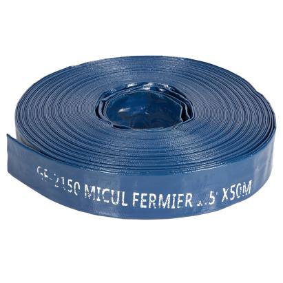 Furtun plat de refulare apă din PVC 1.5 inch, 50 m, 2 bar – Micul Fermier GF-2150