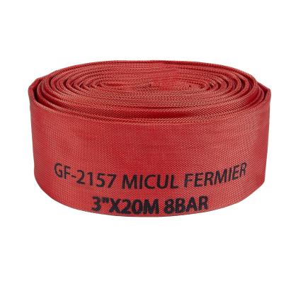 Furtun pompier 3”, 20 m, 8 bar, roșu, fără capete – Micul Fermier GF-2157