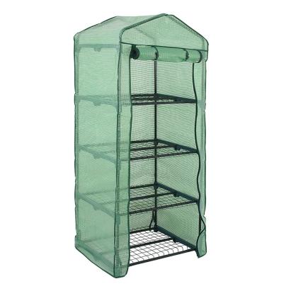 Mini seră pentru răsaduri Micul Fermier 70x50x160 cm, folie polietilenă UV4 140 g/mp