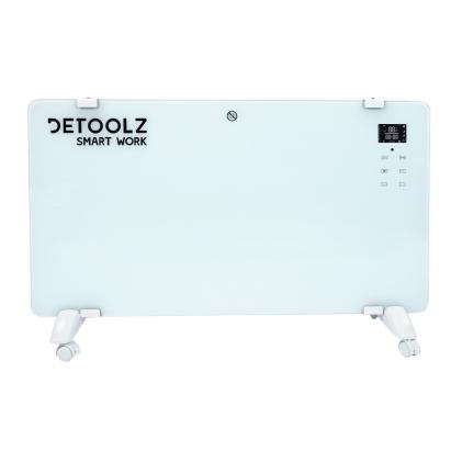 Convector electric WiFi Detoolz DZ-EI114 1000/2000W alb, cu LED și telecomandă
