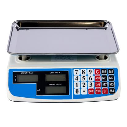 Cantar electronic Micul Fermier 40 kg cu afisaj dublu, platan inox, acumulator