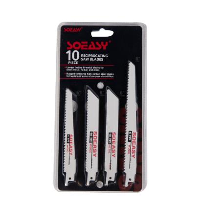 Set 10 lame pentru fierăstrău sabie (pendular) pentru lemn și metal