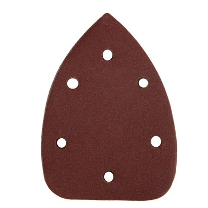 Set hârtie abrazivă P120 135x95 mm, 6 găuri, Detoolz, 10 bucăți