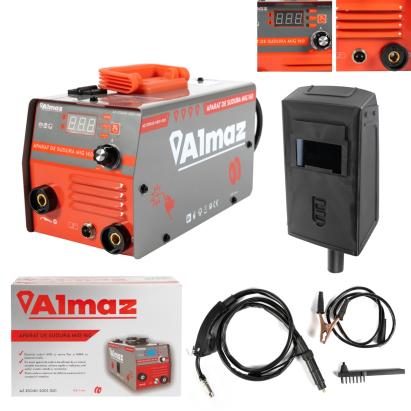 Aparat de sudură Almaz MIG 160 (MMA + FCAW fără gaz), 160A, afișaj digital