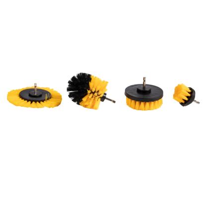 Set 4 perii de curatare pentru bormasina cu adaptor, Detoolz DZ-SE254