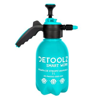 Pompa de stropit manuala Detoolz 2L, cu duza reglabila pentru gradina si casa