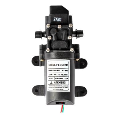 Pompa de presiune 12V Micul Fermier cu colier, 5.5 bar, 2.9 l/min