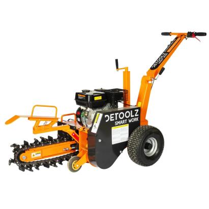 Mașină de săpat șanțuri Detoolz 7 CP, 212 cc, benzină 4T, 45 cm adâncime