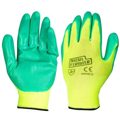 Mănuși de lucru Micul Fermier lucioase, mărimea 10 (G01) pentru grădină