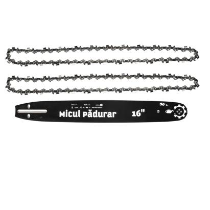 Set lamă + 2 lanțuri drujbă Micul Pădurar 16" (.325, 1.5 mm, 64 zale)