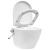 Vas WC suspendat fără ramă cu funcție de bideu, alb, ceramică GartenMobel Dekor