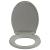 Capac WC cu închidere silențioasă, eliberare rapidă, gri, oval GartenMobel Dekor