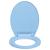 Capac WC cu închidere silențioasă, albastru, oval GartenMobel Dekor