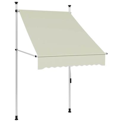 Copertină retractabilă manual, crem, 100 cm GartenMobel Dekor