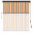 Jaluzea tip rulou de exterior, galben și albastru, 140 x 250 cm GartenMobel Dekor