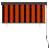 Jaluzea tip rulou de exterior, portocaliu și maro, 140 x 250 cm GartenMobel Dekor