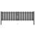 Poartă de gard de grădină, oțel, 400x75 cm, antracit GartenMobel Dekor