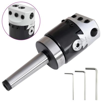 Cap de alezare 50 mm coadă de alezare MT2 pentru frezare strung GartenMobel Dekor