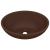 Chiuvetă de lux, maro mat, 40 x 33 cm, ceramică, formă ovală GartenMobel Dekor
