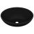 Chiuvetă de lux, negru mat, 40 x 33 cm, ceramică, formă ovală GartenMobel Dekor