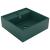 Chiuvetă lux preaplin verde închis mat 41x41 cm ceramică pătrat GartenMobel Dekor