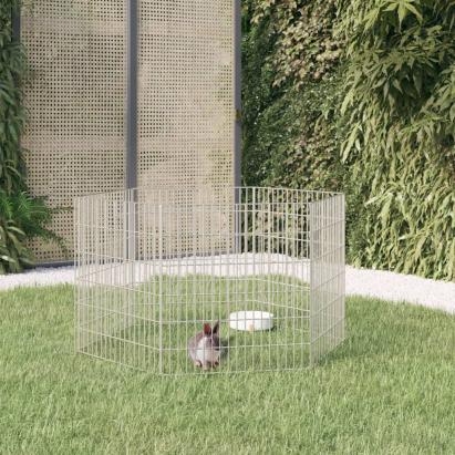 Adăpost pentru animale cu 6 panouri, 54x60 cm, fier galvanizat GartenMobel Dekor