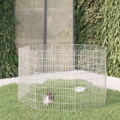 Adăpost pentru animale cu 8 panouri, 54x80 cm, fier galvanizat GartenMobel Dekor