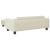 Pat pentru câini cu extensie, crem, 100x50x30 cm, catifea GartenMobel Dekor