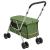 Cărucior pliabil pentru câini, verde, 100x49x96 cm, pânză GartenMobel Dekor