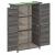 Magazie de unelte pentru grădină gri 83x57x140cm lemn masiv pin GartenMobel Dekor