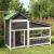 Cușcă de câine, gri, 143x60,5x109 cm, lemn masiv de pin GartenMobel Dekor