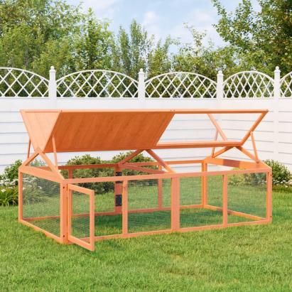 Cușcă pentru mișcare, maro, 200x112,5x74 cm, lemn masiv de pin GartenMobel Dekor