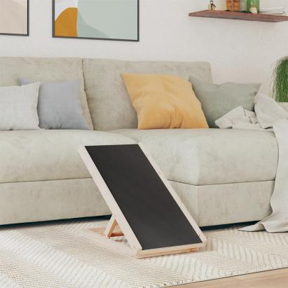 Rampă pentru câini, gri, 70x35 cm, lemn masiv de brad GartenMobel Dekor