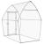 Coteț pentru păsări, gri, 200x105x182 cm, oțel galvanizat GartenMobel Dekor