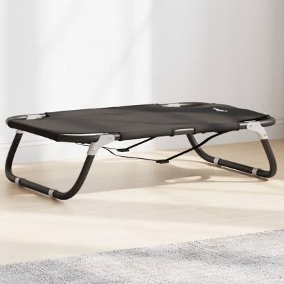 Pat de câini pliabil, antracit, țesătură Oxford și oțel GartenMobel Dekor