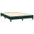 Pat box spring cu saltea, verde închis, 140x190 cm, catifea GartenMobel Dekor