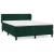 Pat box spring cu saltea, verde închis, 140x190 cm, catifea GartenMobel Dekor