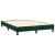 Pat box spring cu saltea, verde închis, 140x190 cm, catifea GartenMobel Dekor