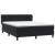 Pat box spring cu saltea, negru, 140x210 cm, catifea GartenMobel Dekor