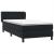 Pat box spring cu saltea, negru, 80x220 cm, catifea GartenMobel Dekor