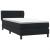 Pat box spring cu saltea, negru, 90x210 cm, catifea GartenMobel Dekor