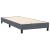 Pat box spring cu saltea, gri închis, 90x220 cm, catifea GartenMobel Dekor