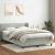 Pat box spring cu saltea, gri deschis, 140x210 cm, catifea GartenMobel Dekor